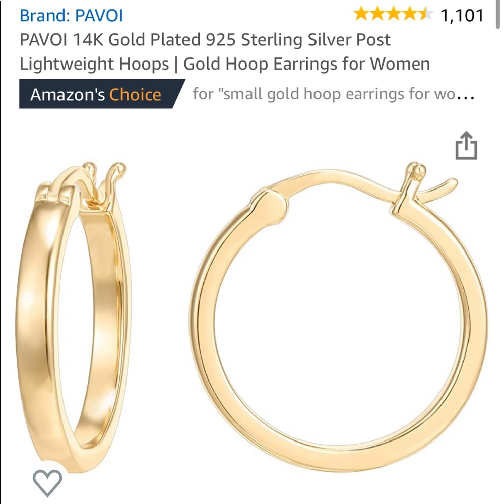14k gold hoops